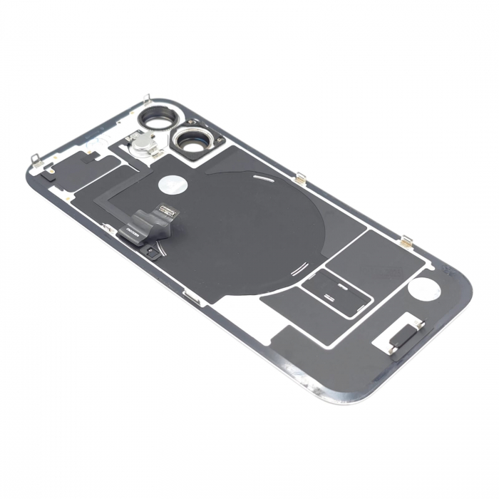 Capac spate iPhone 16, White - Grade A (Original SWAP) - include blit si încarcare wireless [2]