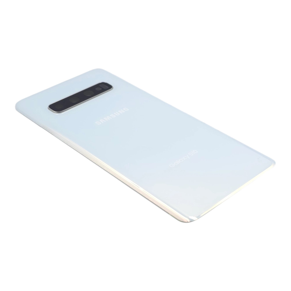 Capac spate Samsung Galaxy S10 (G973), Alb / Prism White (Original Service Pack) [2]
