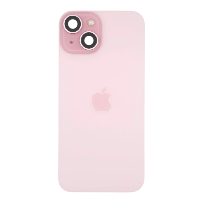 Capac spate iPhone 15, Pink Titanium (Roz) - Grade A (Original SWAP) - include blit si încarcare wireless [1]