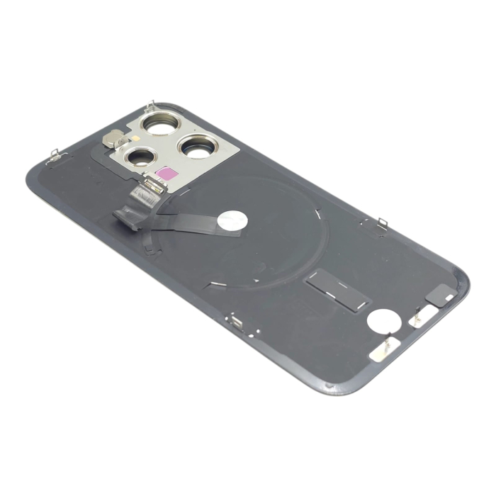 Capac spate iPhone 15 Pro, Black Titanium - Grade A (Original SWAP) - include blit si încarcare wireless [4]