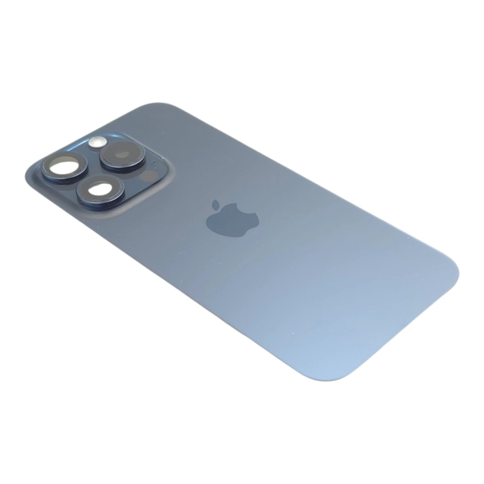 Capac spate iPhone 15 Pro, Blue Titanium - Grade A (Original SWAP) - include blit si încarcare wireless [3]