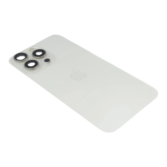 Capac spate iPhone 15 Pro Max, White Titanium - Grade A (Original SWAP) - include blit si încarcare wireless [3]