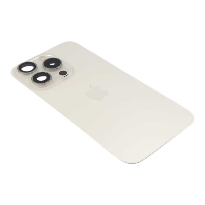 Capac spate iPhone 15 Pro, White Titanium - Grade A (Original SWAP) - include blit si încarcare wireless [3]