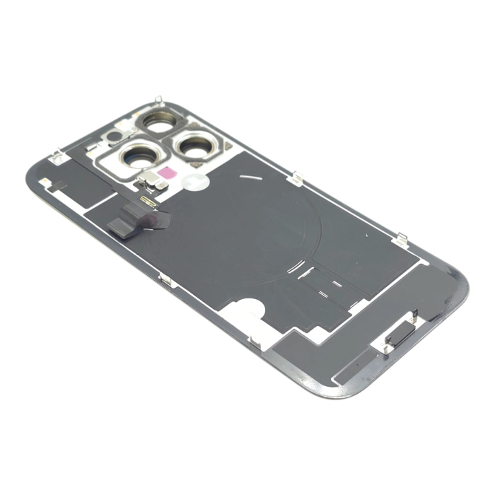 Capac spate iPhone 16 Pro, Black Titanium - Grade B (Original SWAP) - include blit si incarcare wireless [4]