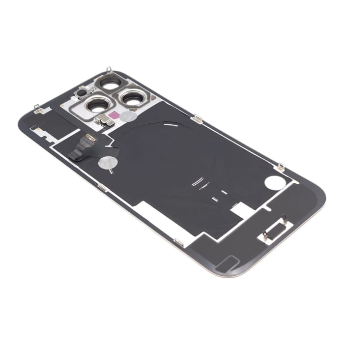 Capac spate iPhone 16 Pro Max, Auriu (Desert Titanium) - Grade A (Original SWAP) - include blit si încarcare wireless [4]