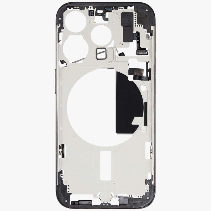 Carcasa mijloc iPhone 15 Pro, Black Titanium – Grade A (Original SWAP) [2]