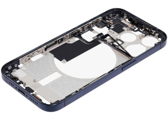 Carcasa mijloc iPhone 15 Pro, Blue Titanium – Grade A (Original SWAP) [3]