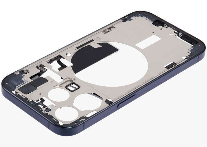 Carcasa mijloc iPhone 15 Pro, Blue Titanium – Grade A (Original SWAP) [4]