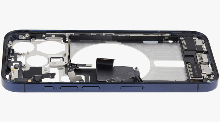 Carcasa mijloc iPhone 15 Pro, Blue Titanium – Grade A (Original SWAP) [4]