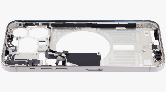 Carcasa mijloc iPhone 15 Pro Max, White Titanium – Grade A (Original SWAP) [7]