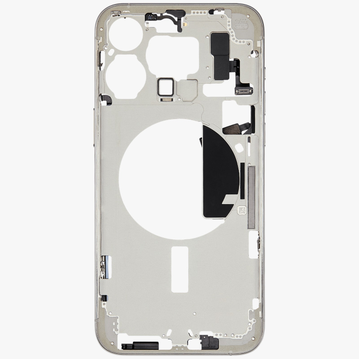 Carcasa mijloc iPhone 15 Pro Max, White Titanium – Grade A (Original SWAP) [2]