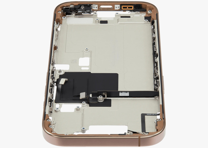 Carcasa mijloc iPhone 16 Pro, Desert Titanium – Grade A (Original SWAP) [6]