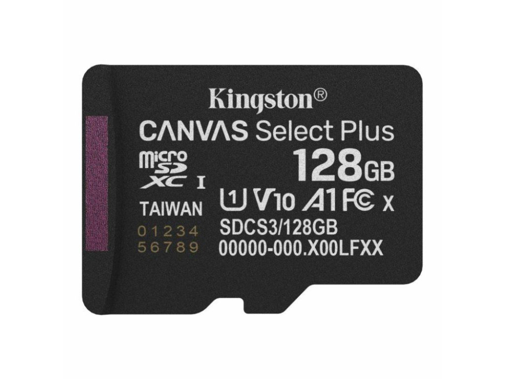 Card de memorie MicroSDXC 128GB Kingston Canvas Select Plus, Clasa 10, standard UHS-I U1 [2]