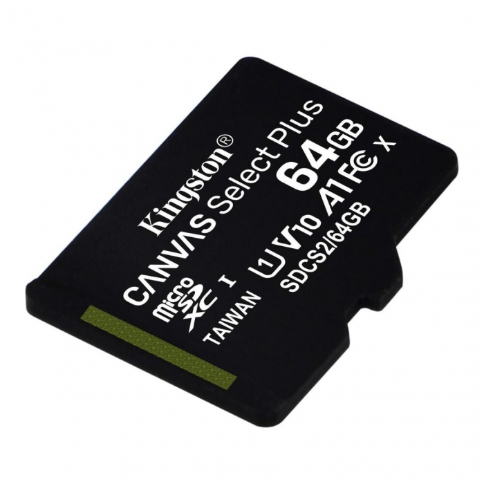 Card de memorie MicroSDXC 64GB Kingston Canvas Select Plus, clasa 10, standard UHS-I U1 - Adaptor inclus [3]