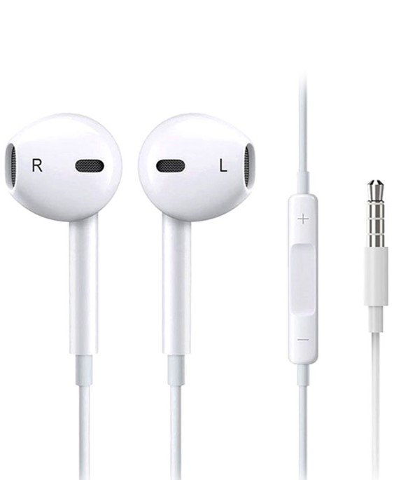 Casti handsfree cu fir, Devia, mufa Jack, alb [2]