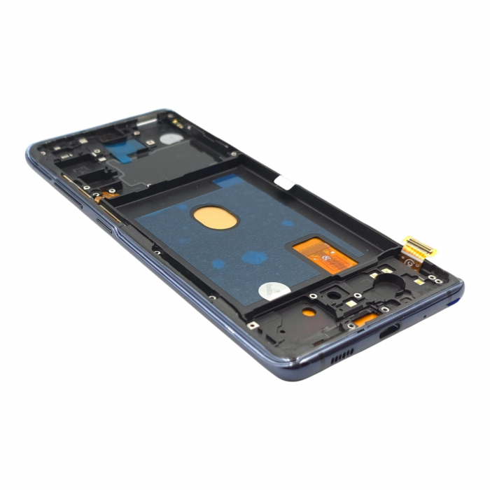 Display compatibil Samsung S20 FE 4G / 5G (G780/ G781), Dark Blue, OLED - Cu rama [2]