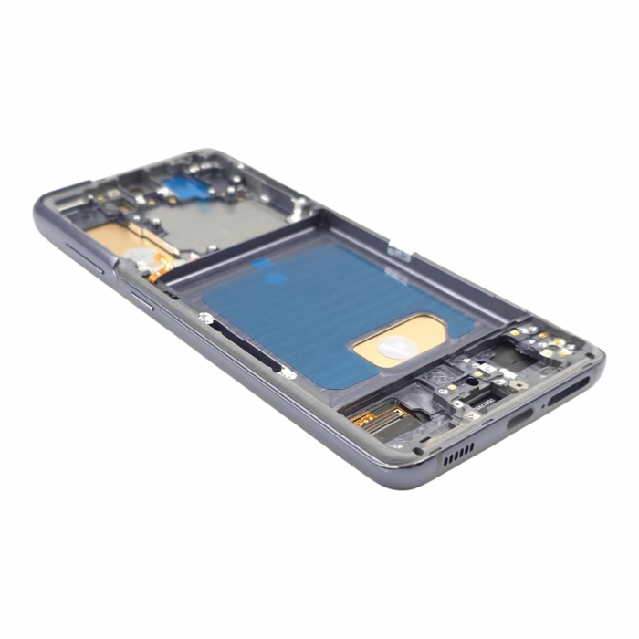 Display compatibil Samsung S21 5G (G991), Negru, INCELL - Cu rama [2]