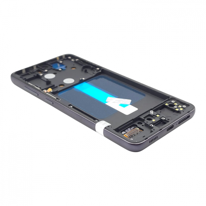 Display compatibil Samsung S21 FE (G990), Negru, INCELL - Cu rama [2]