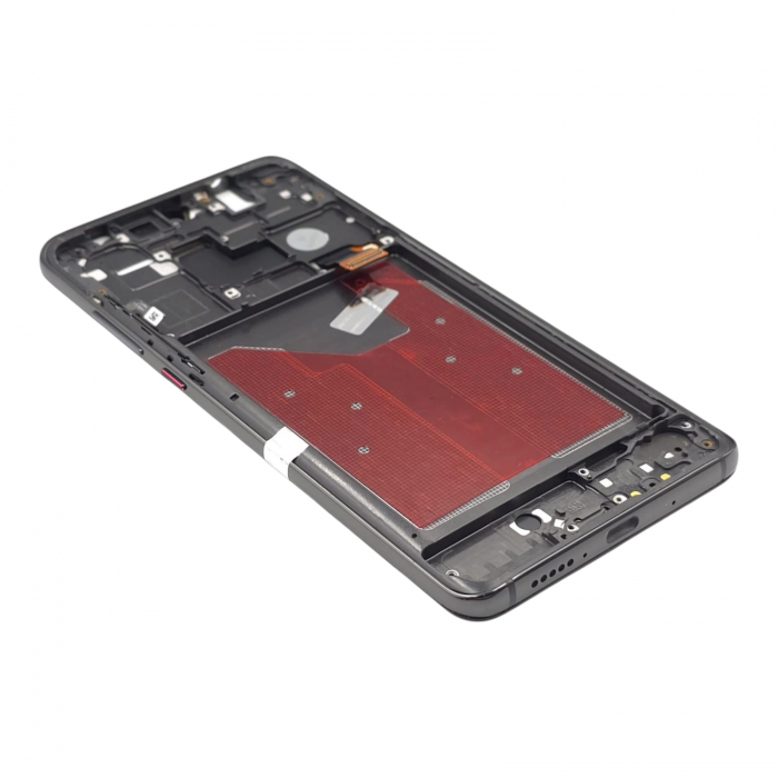 Display compatibil Huawei Mate 20, Negru - cu Rama [3]