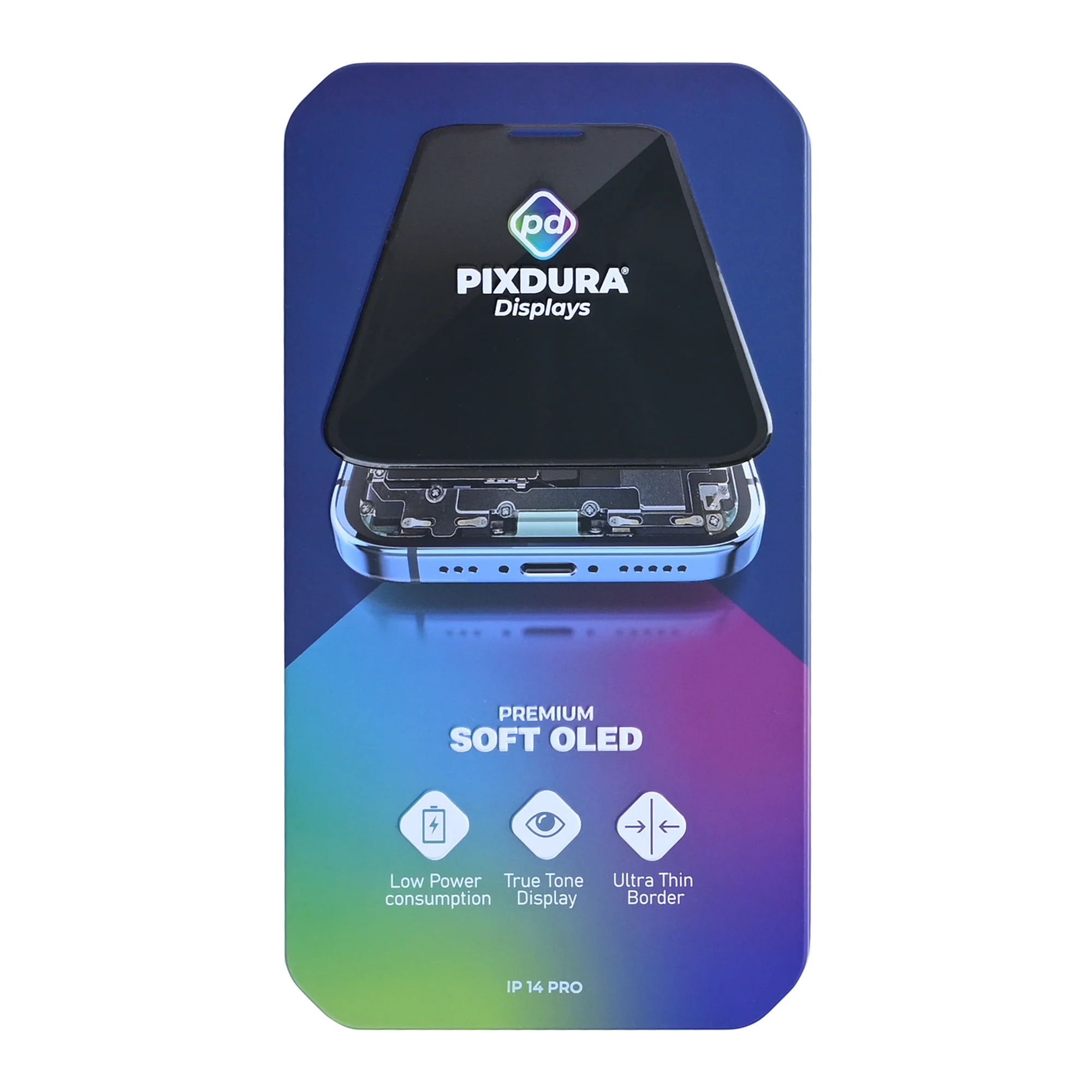 Display compatibil iPhone 14 Pro, Soft Oled Pixdura - (IC schimbabil) (120Hz) [3]