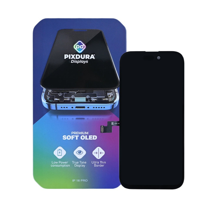 Display compatibil iPhone 16 Pro, Soft Oled Pixdura - (IC schimbabil) (120Hz) [4]