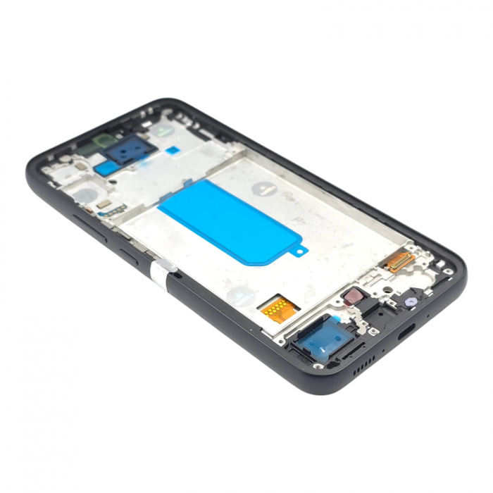 Display compatibil Samsung A34 5G (A346), Negru, INCELL - cu Rama [2]