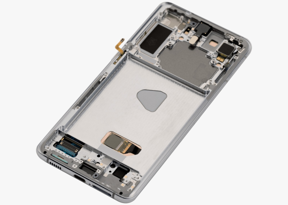 Display compatibil Samsung Galaxy S21 Plus 5G (G996), Argintiu / Silver, OLED - Cu rama [3]