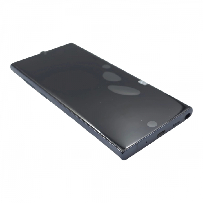 Display compatibil Samsung Note 10 Plus (N975), Negru, INCELL - cu Rama [3]