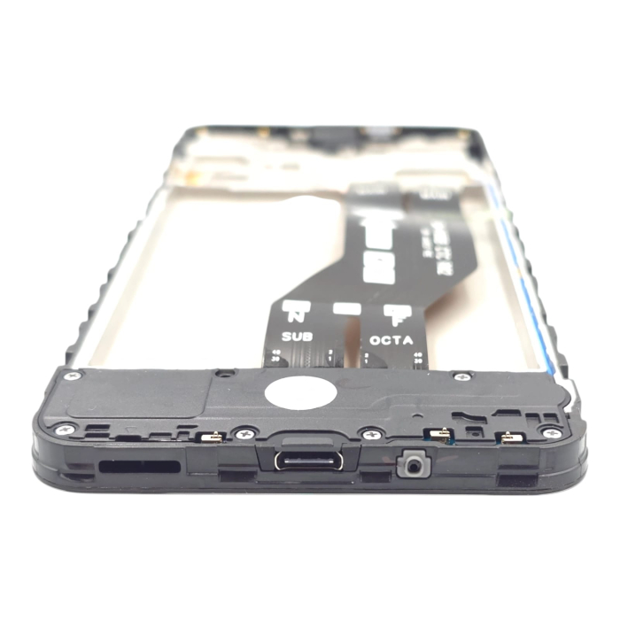 Ecran display cu rama Samsung A16 4G (A165) + modul incarcare si flex principal (Original Service Pack) [4]