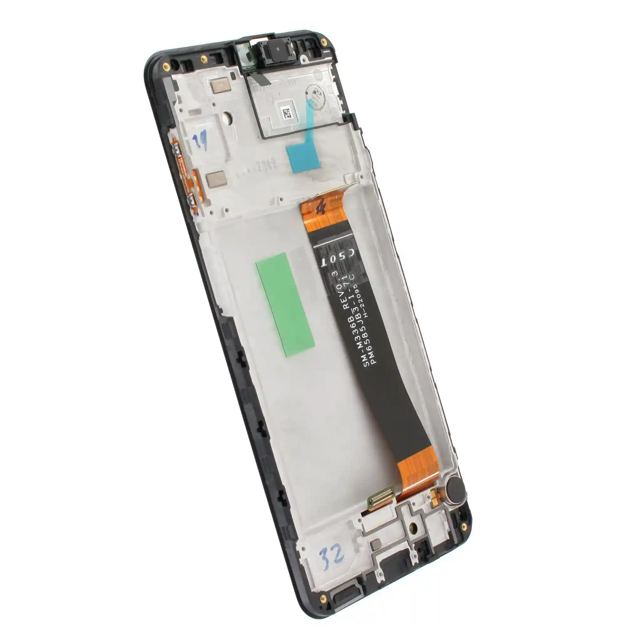 Ecran display cu rama Samsung A23 4G (A235) Negru, (Original Service Pack) [2]