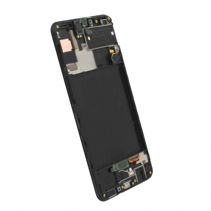 Ecran display cu rama Samsung A30s (A307) Negru, (Original Service Pack) [2]