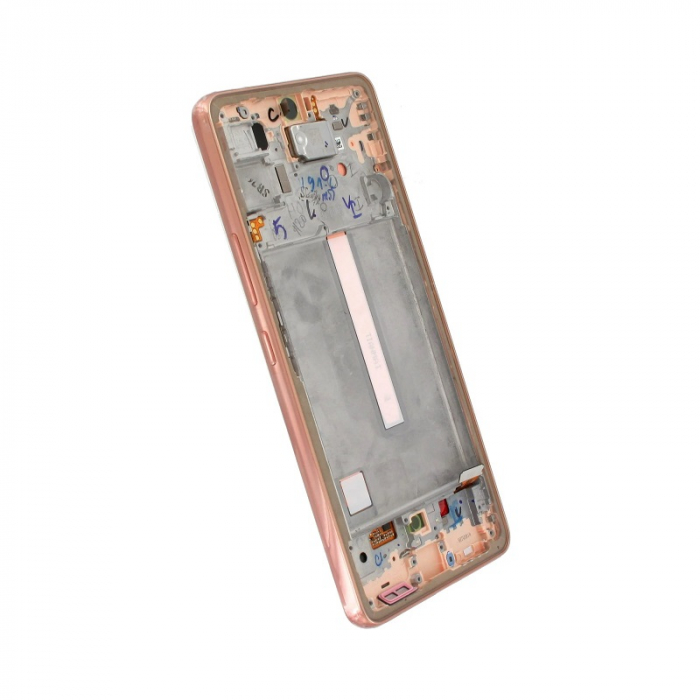 Ecran display cu rama Samsung A53 5G, (A536) gold / peach (Original Service Pack) [2]