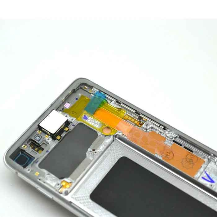 Ecran display cu rama Samsung S10 (G973), Prism Silver (Original Service Pack) [3]