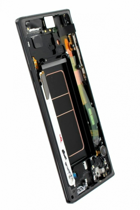 Ecran display cu rama Samsung Note 9 (N960), Negru (Original Service Pack) [2]