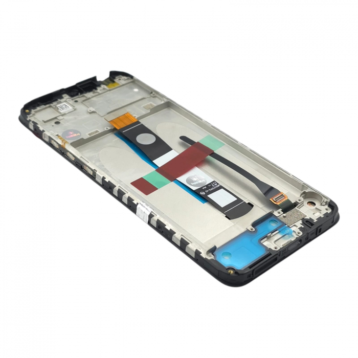 Display compatibil Xiaomi Redmi 10C / Poco C40, Black - cu Rama [2]