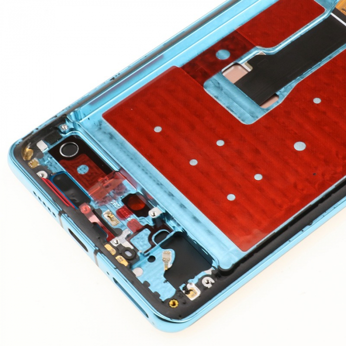 Display compatibil Huawei P30 Pro, Aurora Blue, OLED - cu Rama [2]