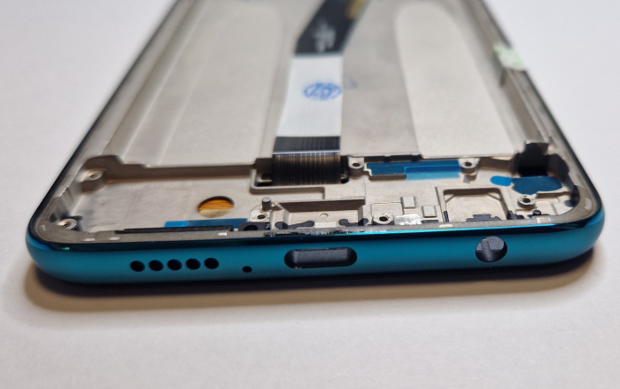 Display compatibil Redmi Note 9 Pro / 9S / 9 Pro Max / 10 Lite // Poco M2 Pro, Verde - cu Rama [2]
