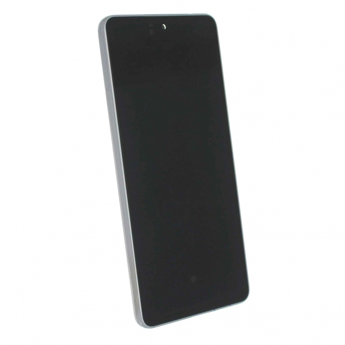 Ecran display Samsung A73 5G (A736), alb, cu rama (Original Service Pack) [3]