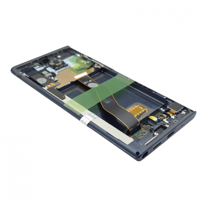 Ecran display Samsung Note 10 Plus (N975/N976) Aura Black, cu rama (Original Service Pack) [2]