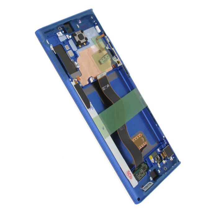 Ecran display Samsung Note 10 Plus (N975/ N976) Aura Blue, cu rama (Original Service Pack) [2]