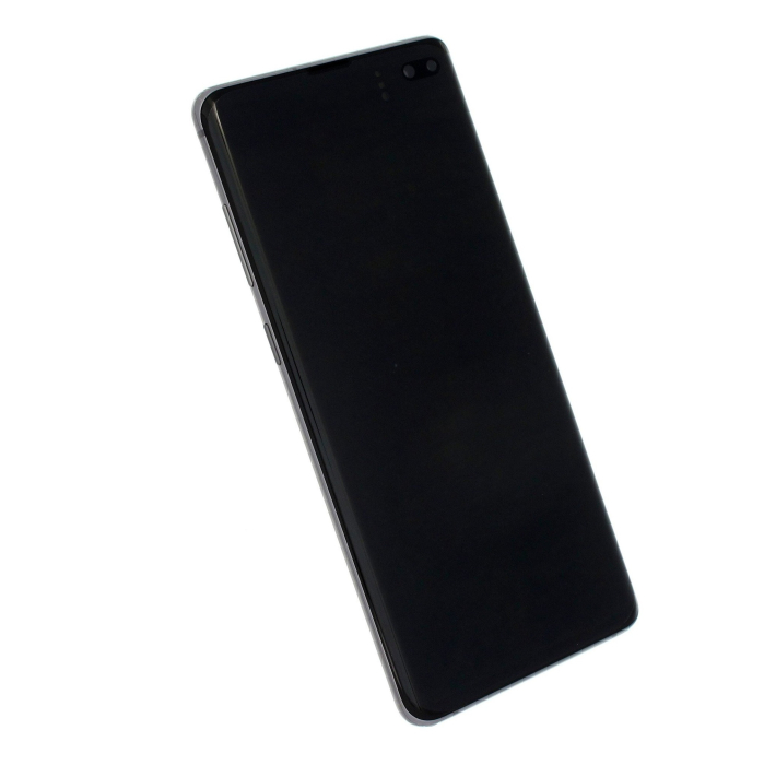 Ecran display Samsung S10 Plus (G975), Prism Black, cu rama (Original Service Pack) [2]