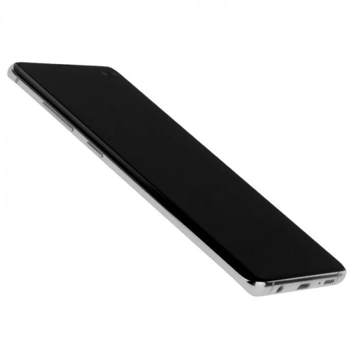 Ecran display Samsung S10 Plus (G975), Prism White, cu rama (Original Service Pack) [2]