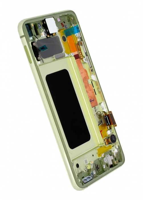 Ecran display Samsung cu rama S10e (G970), Canary Yellow, (Original Service Pack) [2]