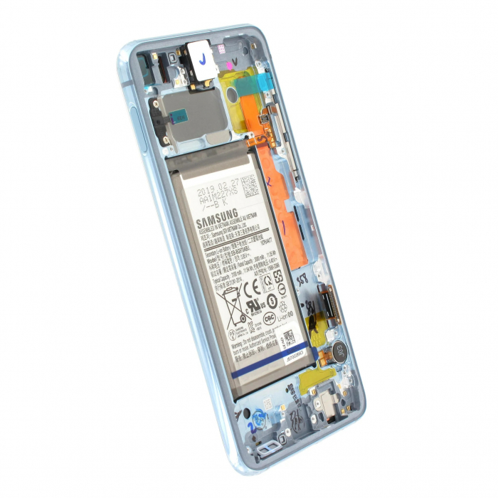 Ecran display Samsung S10e (G970), cu rama si acumulator, Blue, (Original Service Pack) [3]
