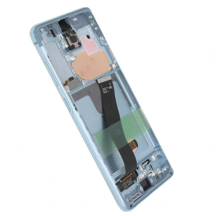 Ecran display cu rama Samsung S20 4G/ 5G (G980/ G981), Blue (Original Service Pack) [2]