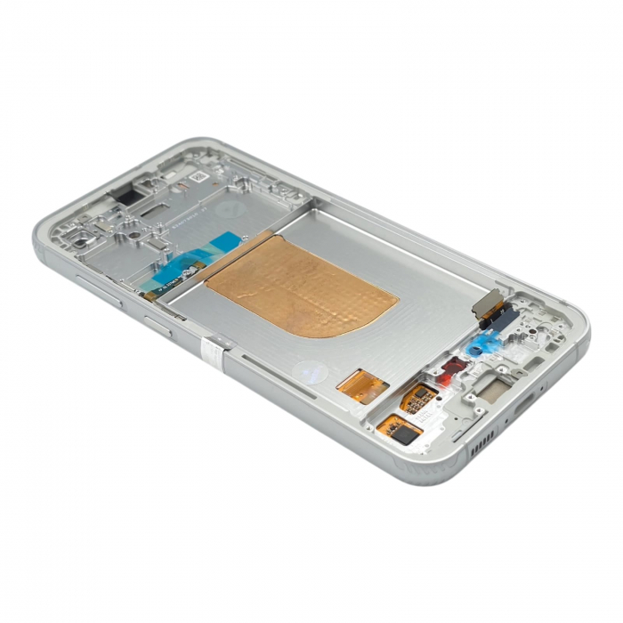 Ecran display Samsung S23 FE 5G (S711) Alb / Cream, cu rama (Original Service Pack) [2]