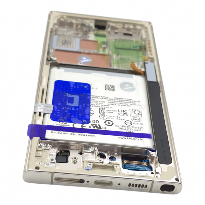 Ecran display Samsung S23 Ultra 5G (S918) Cream, cu rama si acumulator (Original Service Pack) [3]