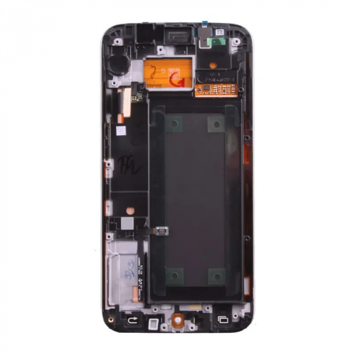 Ecran display Samsung S6 Edge (G925), Alb, cu rama (Original Service Pack) [3]