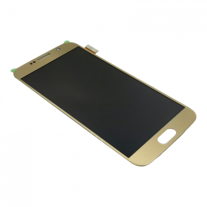 Display compatibil Samsung S6 (G920), Gold, OLED [3]