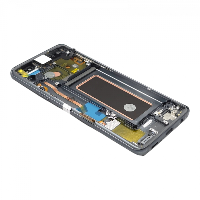 Ecran display Samsung S9 (G960), Titanium Gray, cu rama (Original Service Pack) [2]